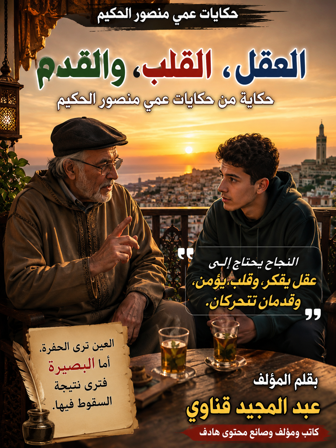 العقل  ،  القلب  ، والقدم 