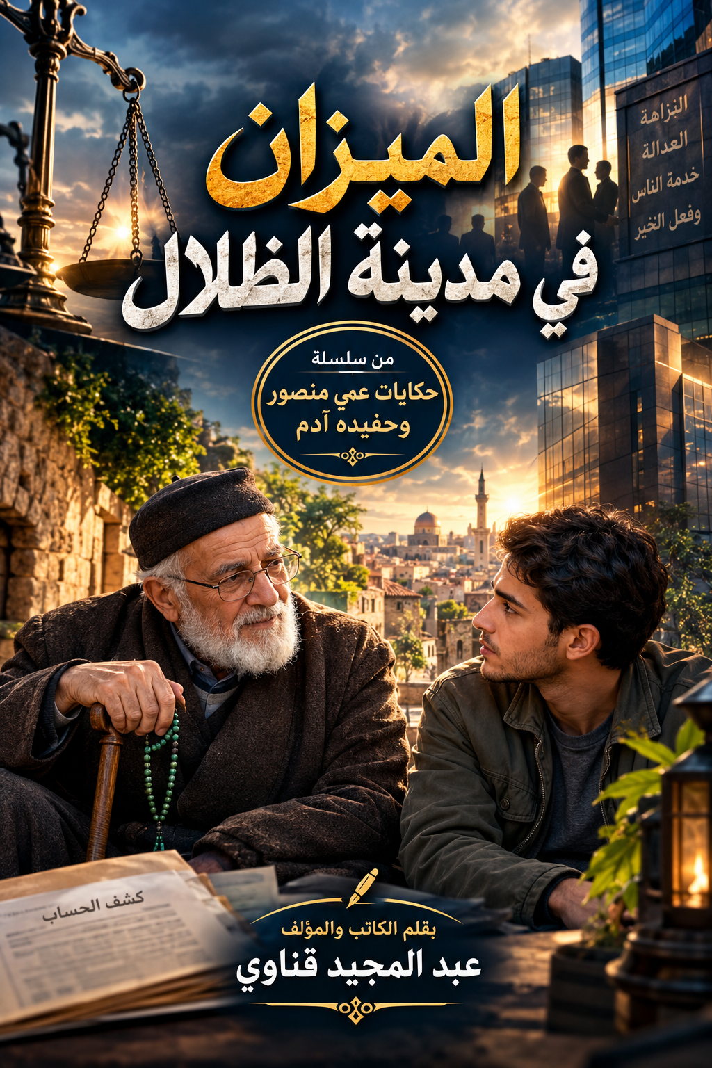 📘 الميزان في مدينة الظلال  🏛️